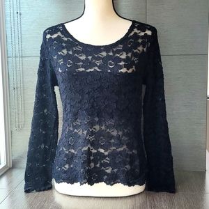 Celine Stretch Lace Top - Made in USA